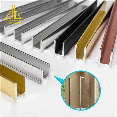 Pas geëxtrudeerde aluminium doucheprofielen aan