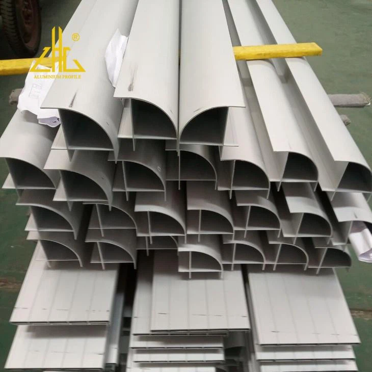 Aluminium kwartronde bekleding